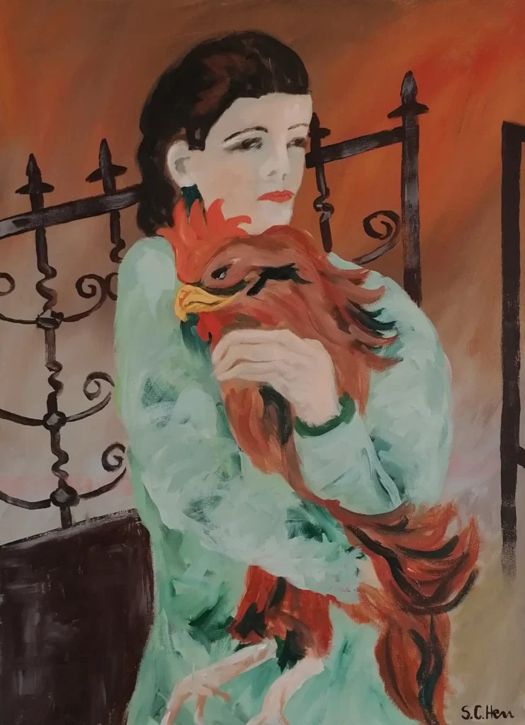 06 Sylvia Catharina Hess De la noche a la manana he perdido la esperanza _ Über Nacht ohne Hoffnung 2021 Zyklus Tajogaite Acryl auf LW 73 x 54 cm